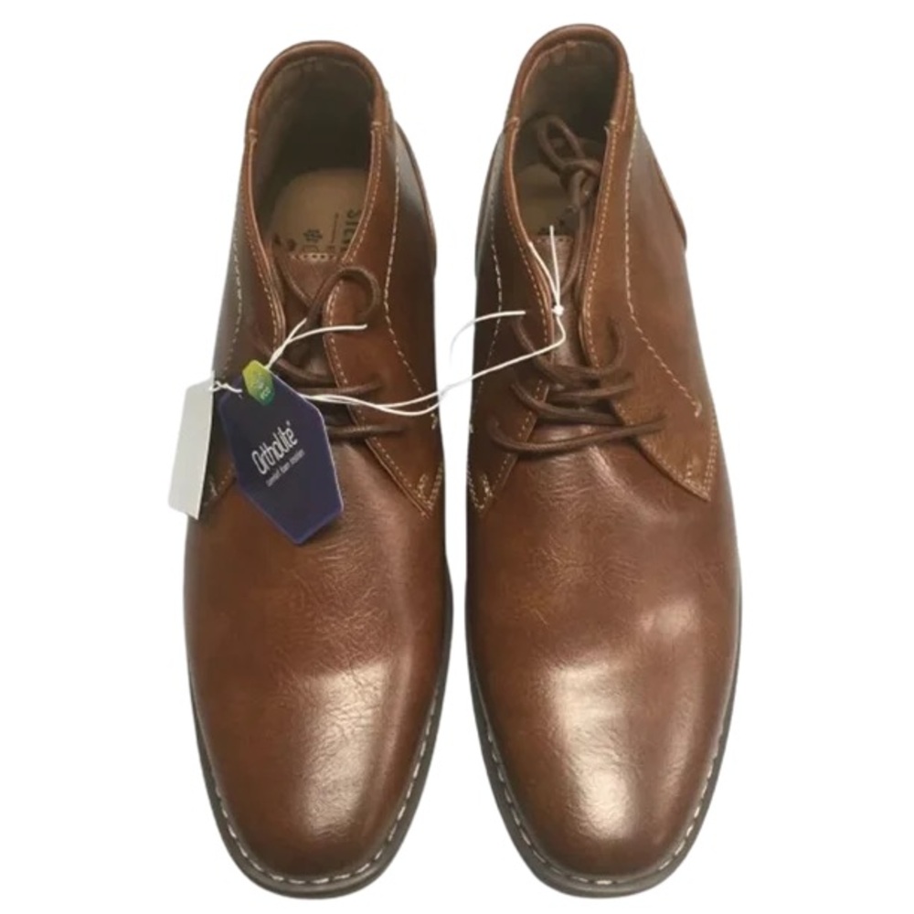 STEVE MADDEN Men's Short Chukka P-Symin Boots In Cognac